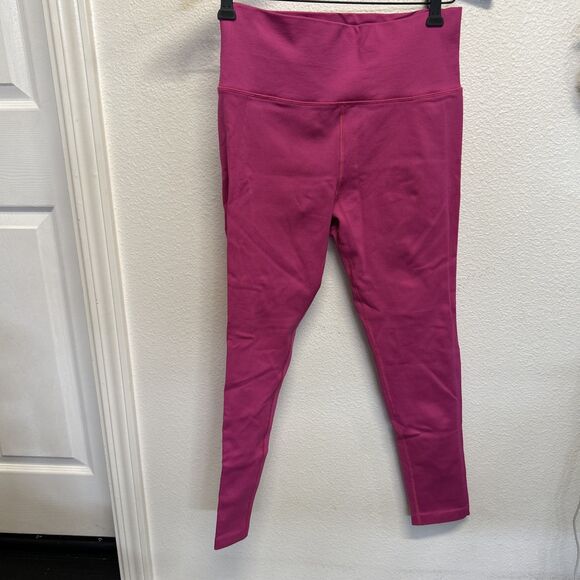 Athleta Hot Pink Aurora Seamless Ribbed High Rise Tight Leggings Large - Picture 7 of 15